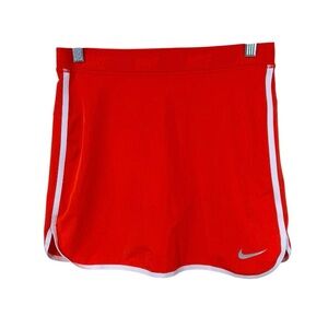 $50 Nike Golf Youth Girls Red Orange Dri-Fit Stretch Pull-On Skort Skirt Size L